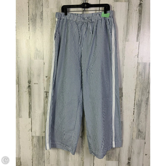 Pants Wide Leg By French Connection In Blue & White, Size: 16