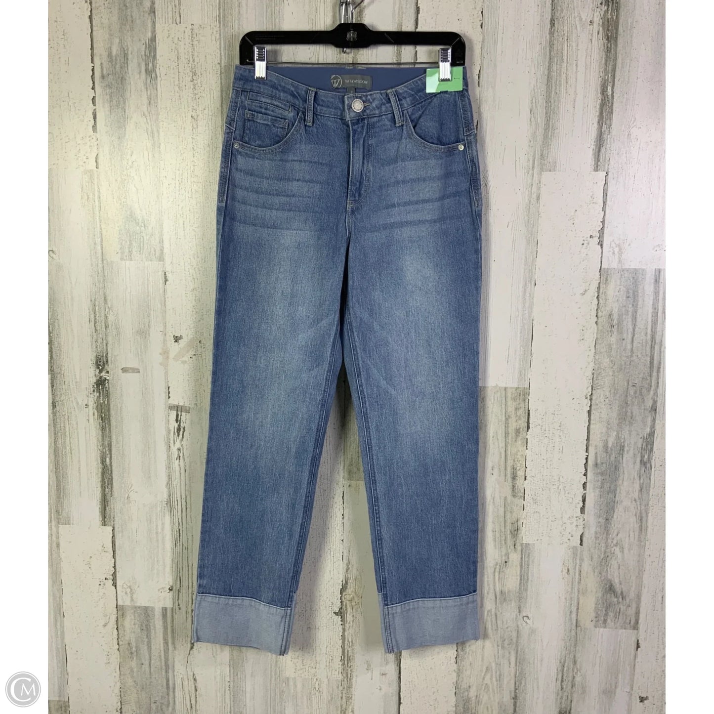 Jeans Straight By Wit & Wisdom In Blue Denim, Size: 2