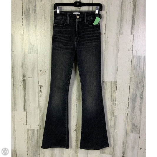 Jeans Flared By Frame In Grey, Size: 2