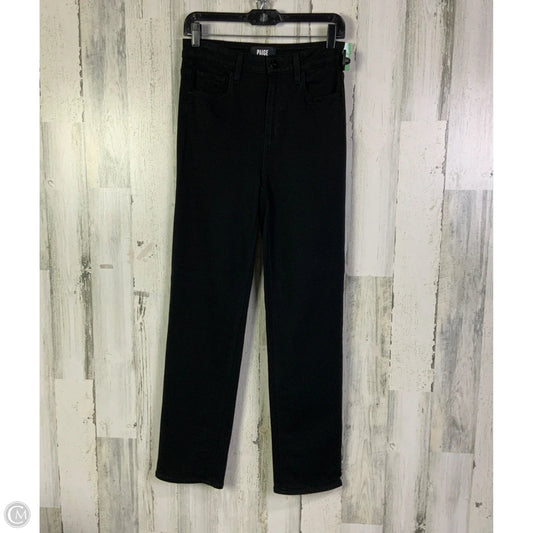 Jeans Straight By Paige In Black, Size: 2
