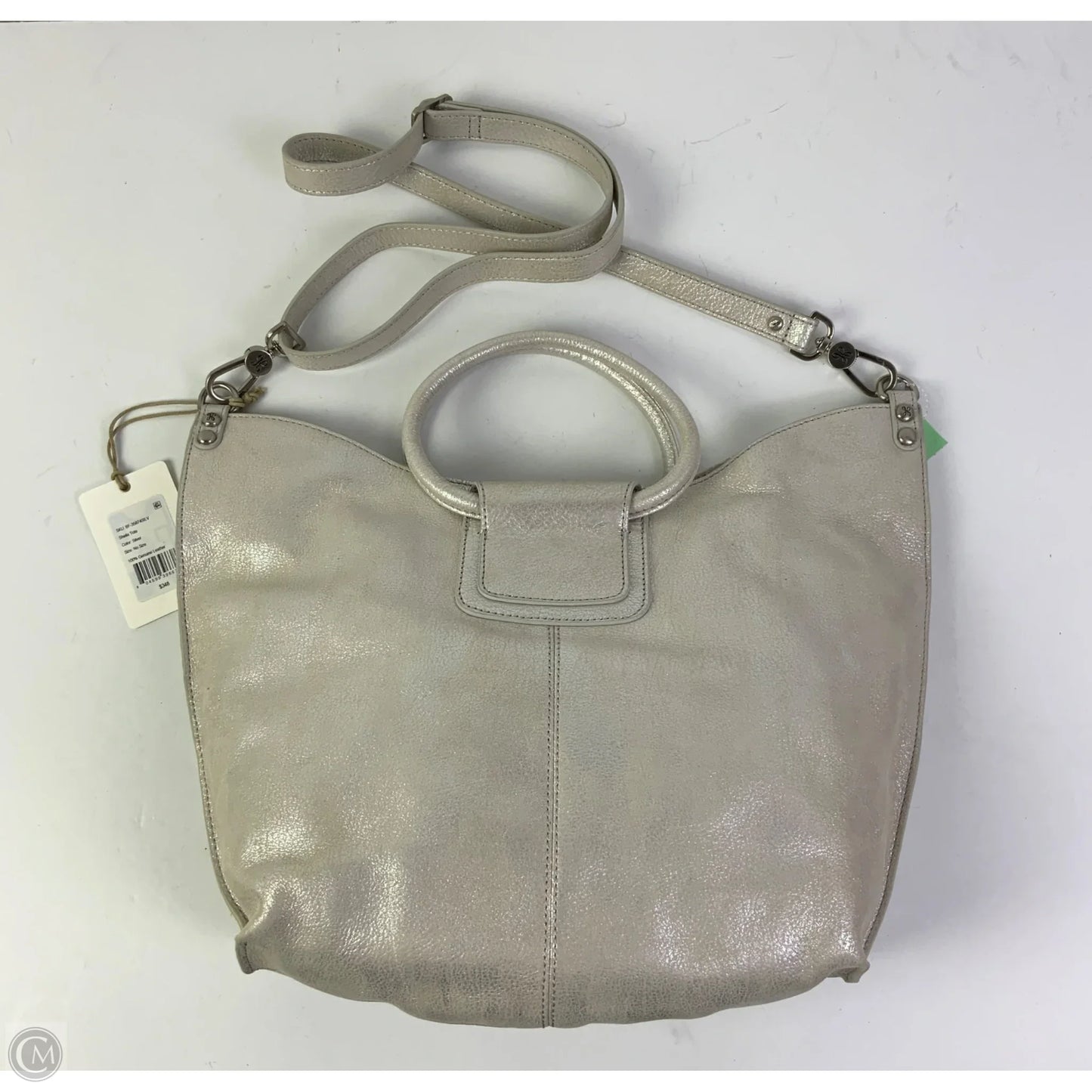 Handbag Leather By Hobo Intl, Size: Medium