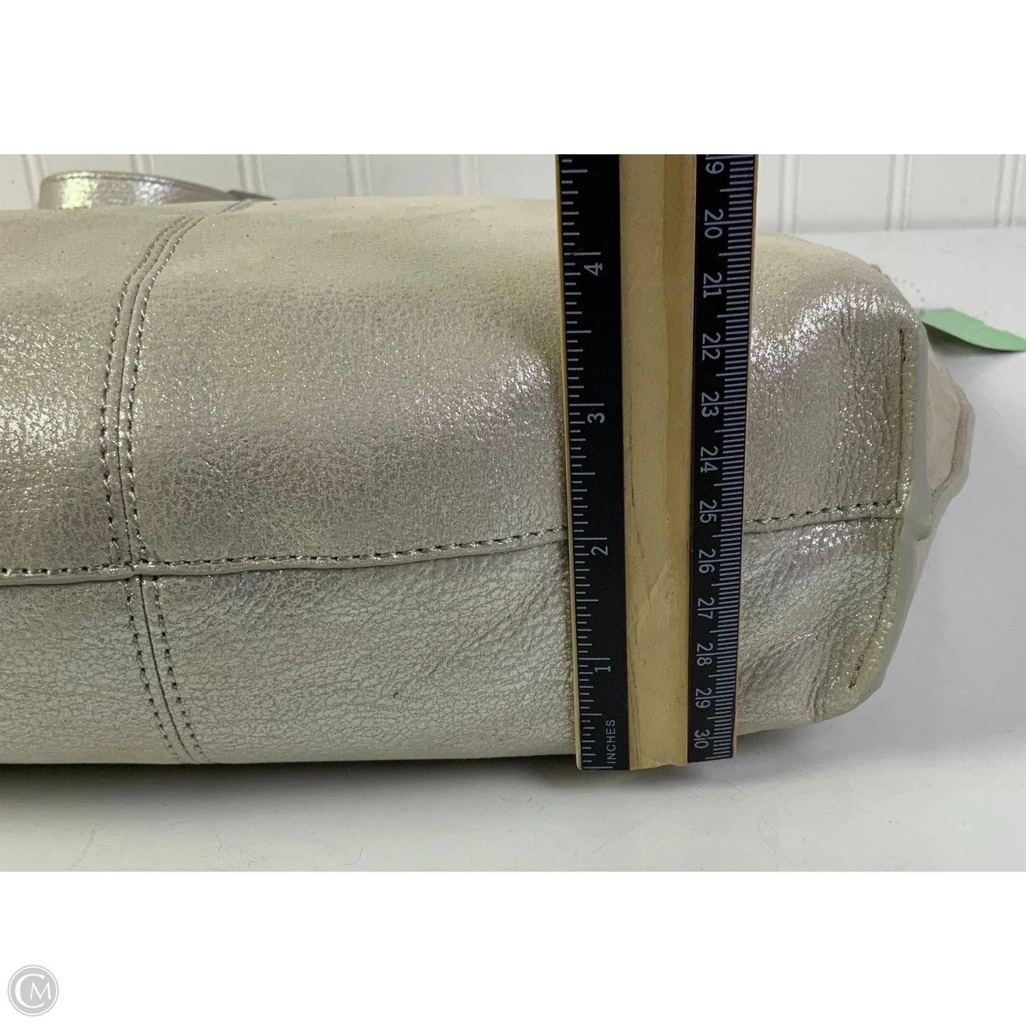 Handbag Leather By Hobo Intl, Size: Medium