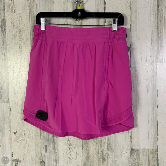Athletic Skort By Lululemon In Pink, Size: 10