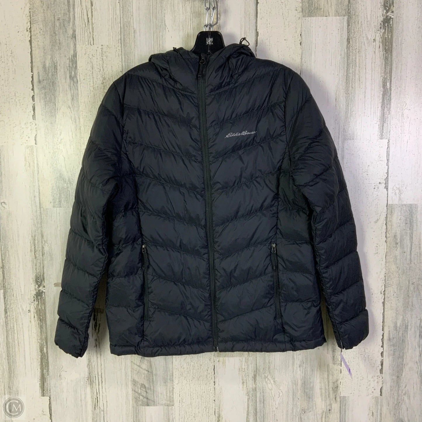 Coat Puffer & Quilted By Eddie Bauer In Navy, Size: M
