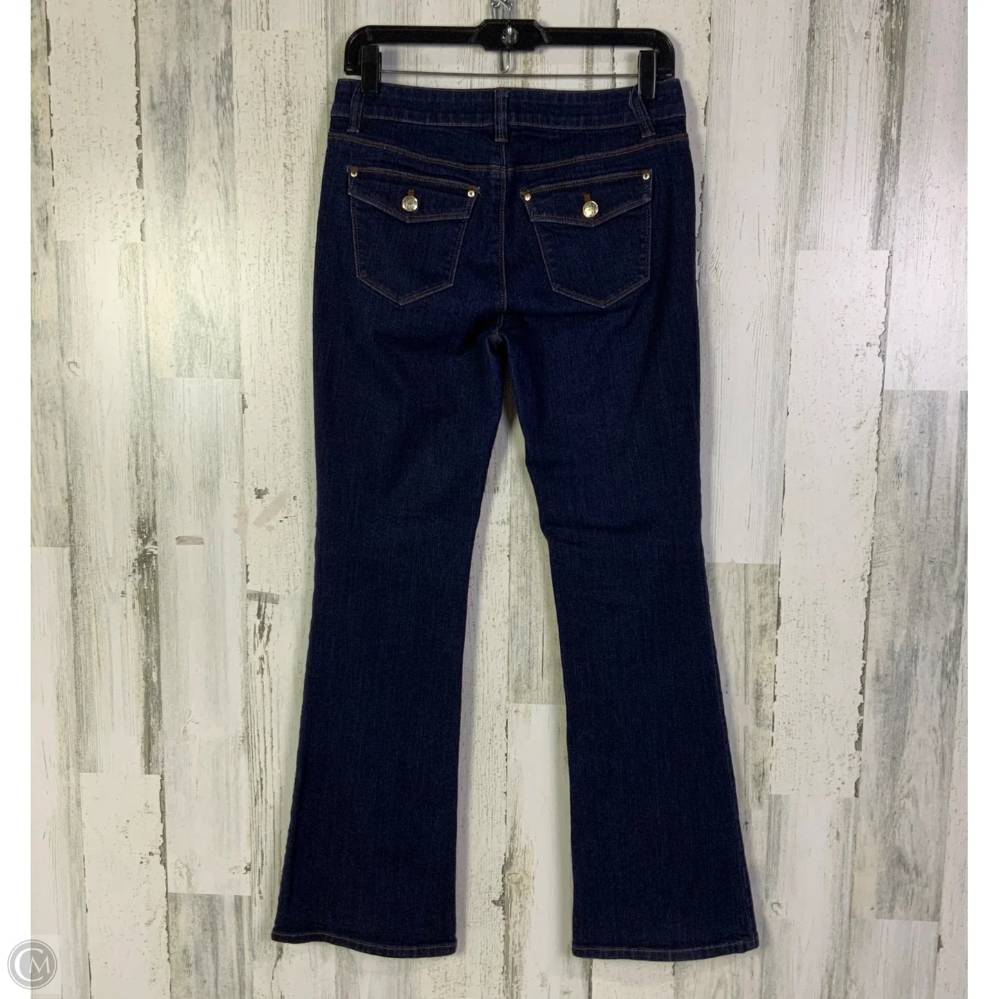 Jeans Flared By White House Black Market In Blue Denim, Size: 4