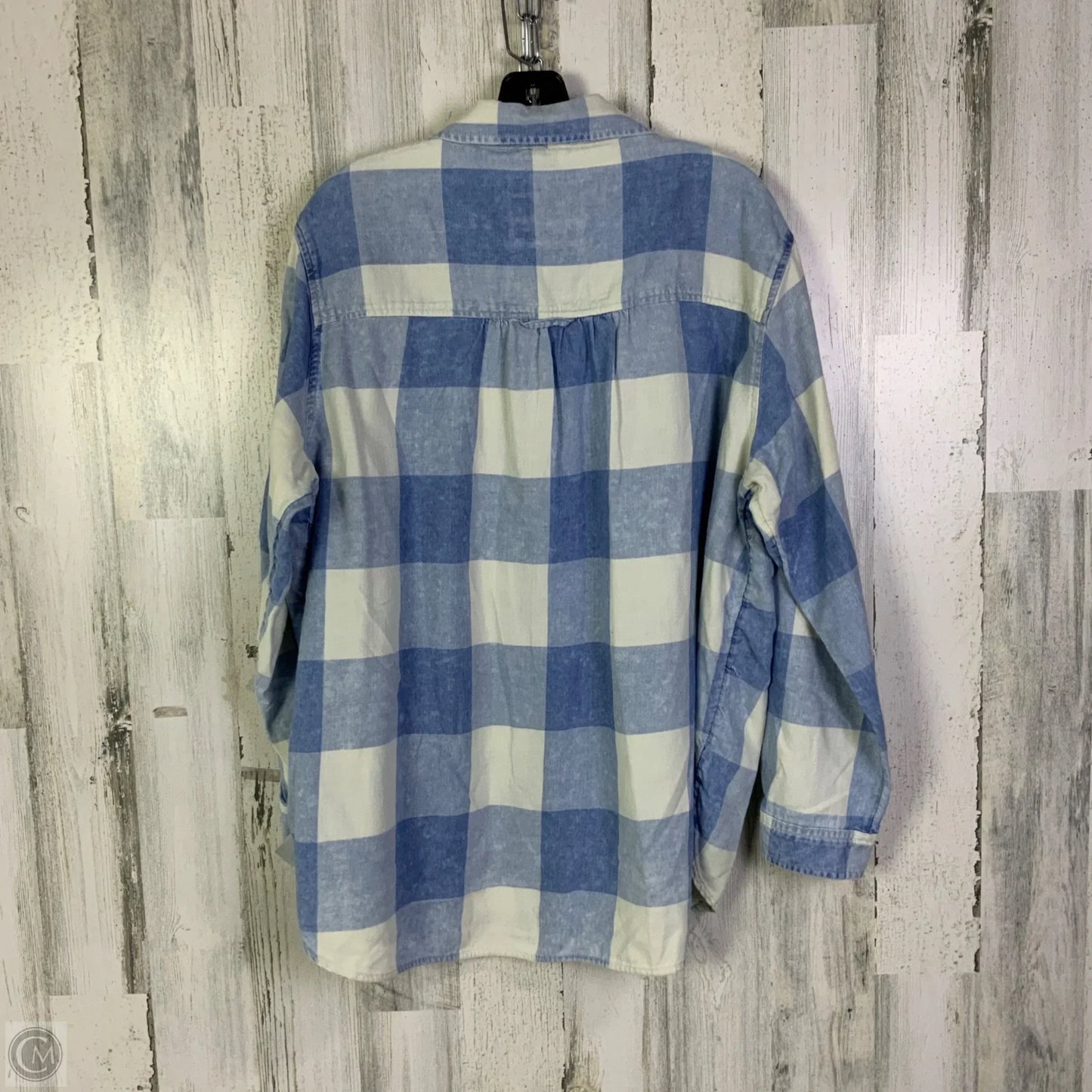 Top Long Sleeve By American Eagle In Blue, Size: L