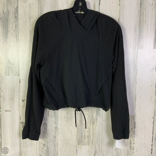 Athletic Sweatshirt Hoodie By Lululemon In Black, Size: 4