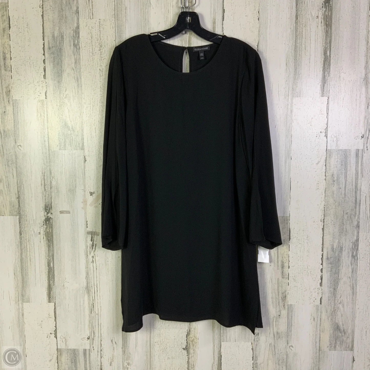 Tunic Short Sleeve By Eileen Fisher In Black, Size: M