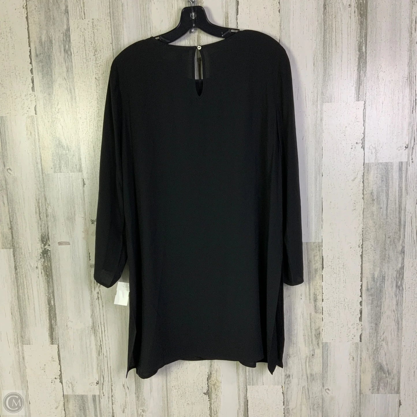 Tunic Short Sleeve By Eileen Fisher In Black, Size: M