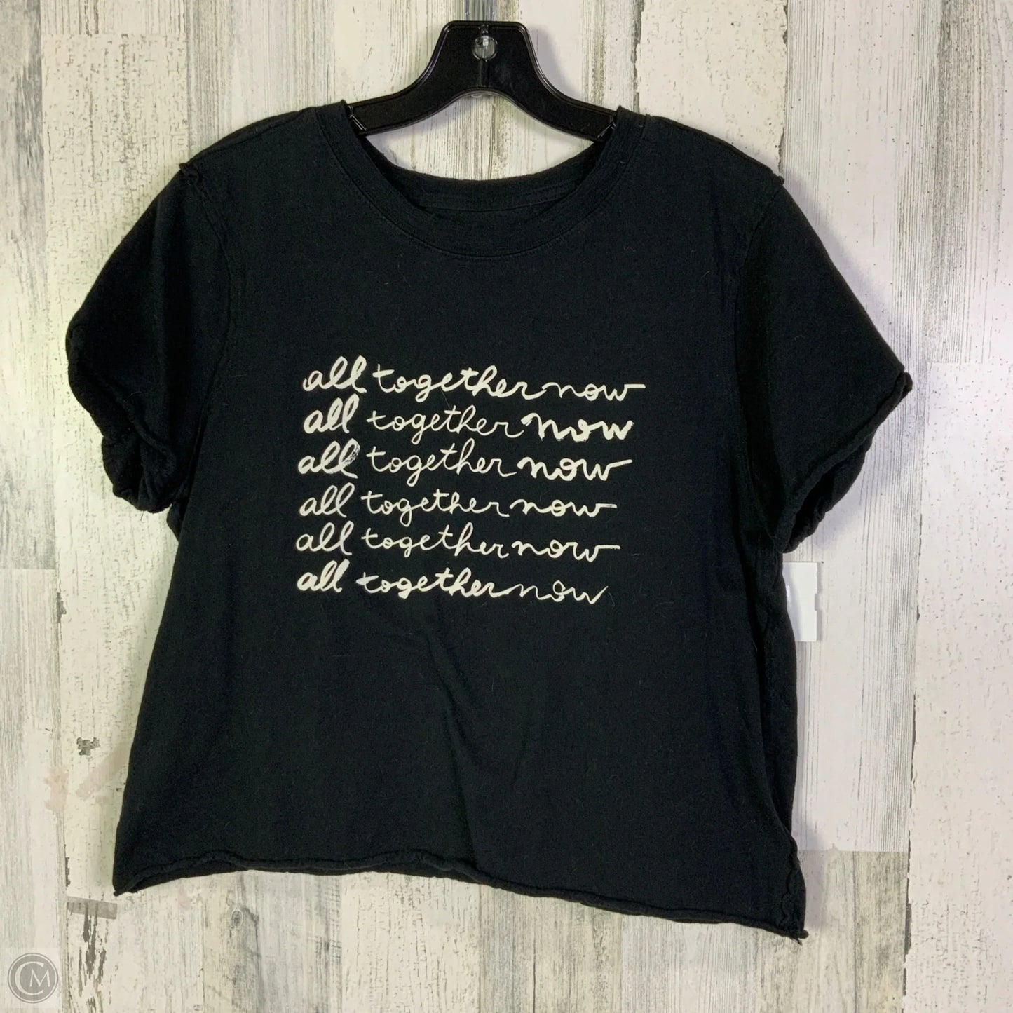 Top Short Sleeve Basic By Maeve In Black, Size: M