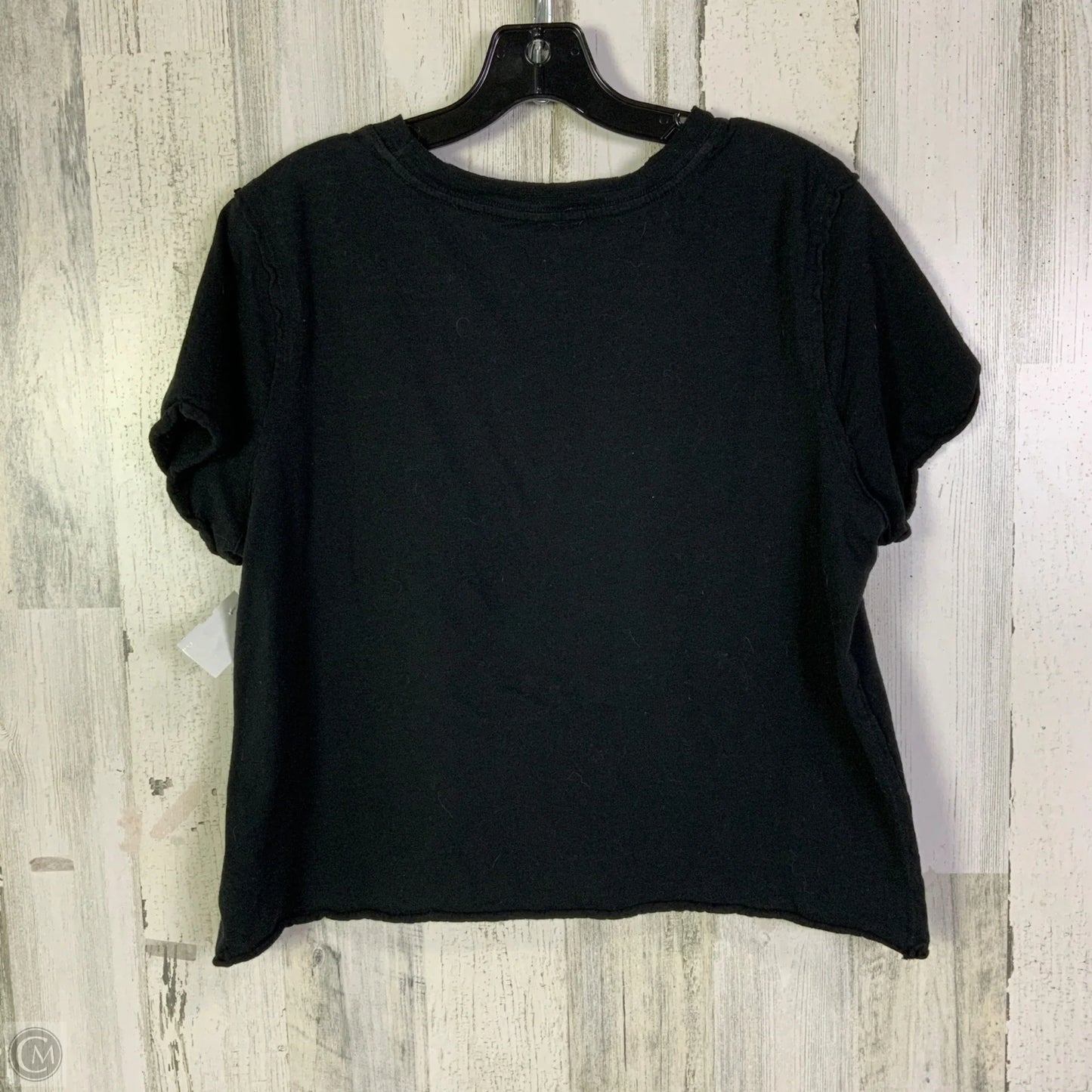 Top Short Sleeve Basic By Maeve In Black, Size: M