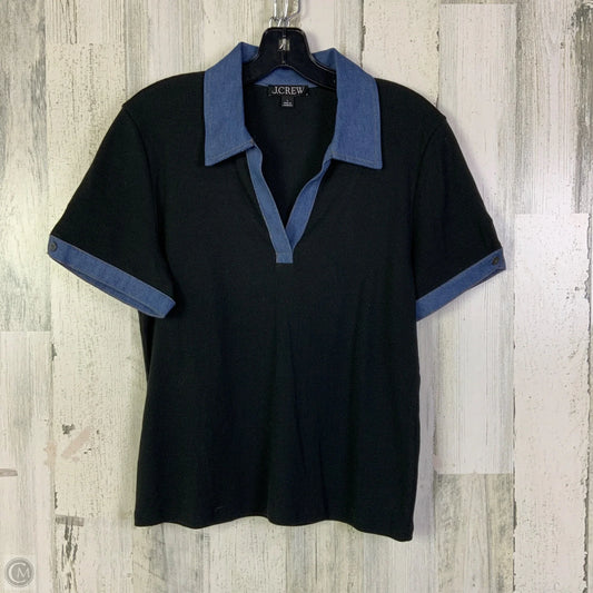 Top Short Sleeve By J. Crew In Black, Size: L