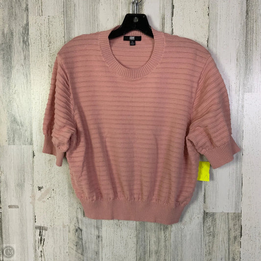 Top Short Sleeve Designer By Frye In Pink, Size: Xl