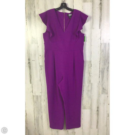 Jumpsuit By Dkny In Purple, Size: L