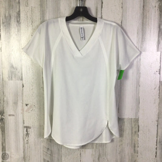 Athletic Top Short Sleeve By Athleta In White, Size: Xs