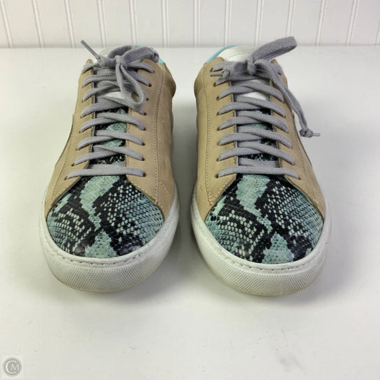 Shoes Sneakers By Cma In Blue & Tan, Size: 9