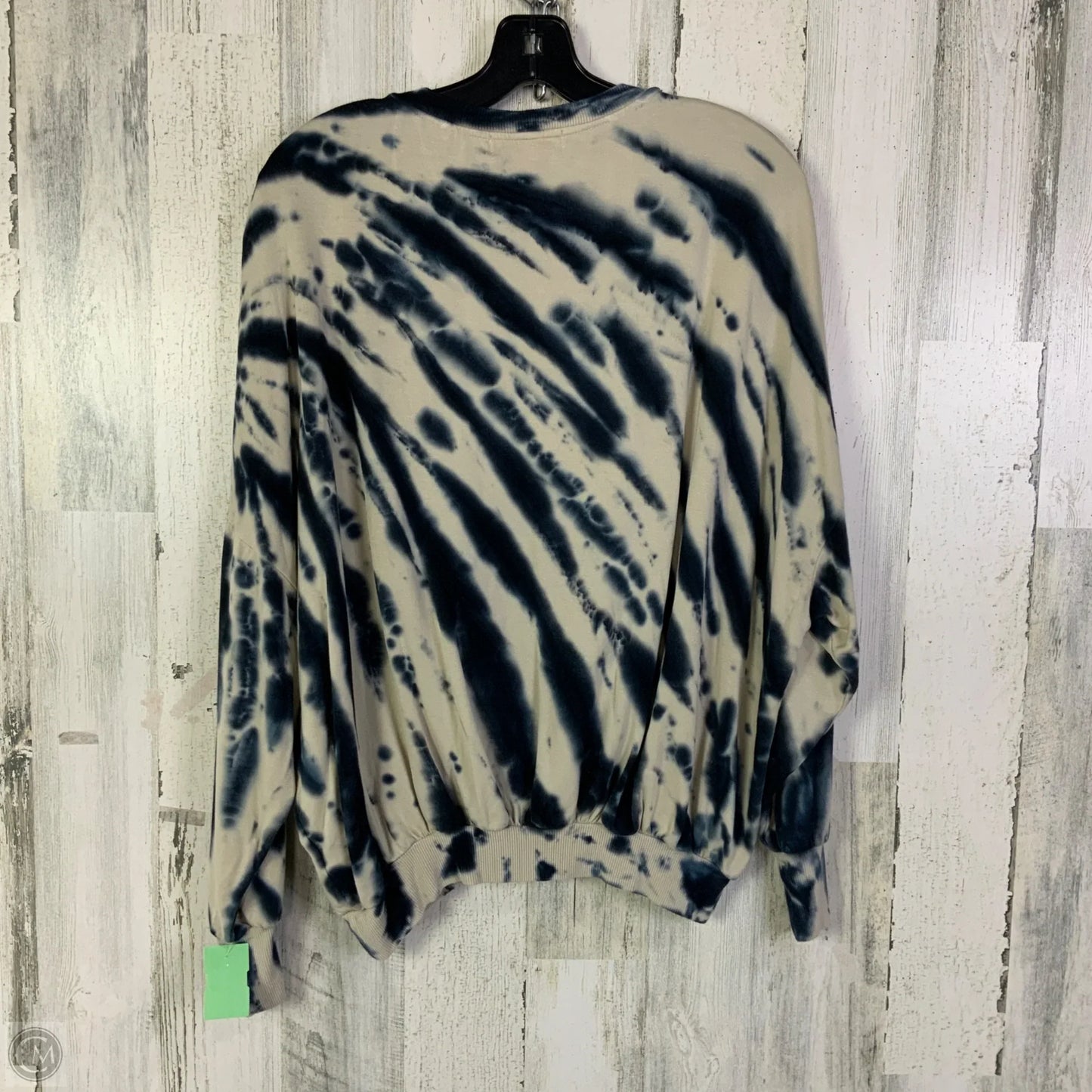 Sweatshirt Crewneck By Young Fabulous & Broke In Blue & Cream, Size: S