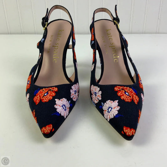 Shoes Designer By Kate Spade In Blue & Orange, Size: 9