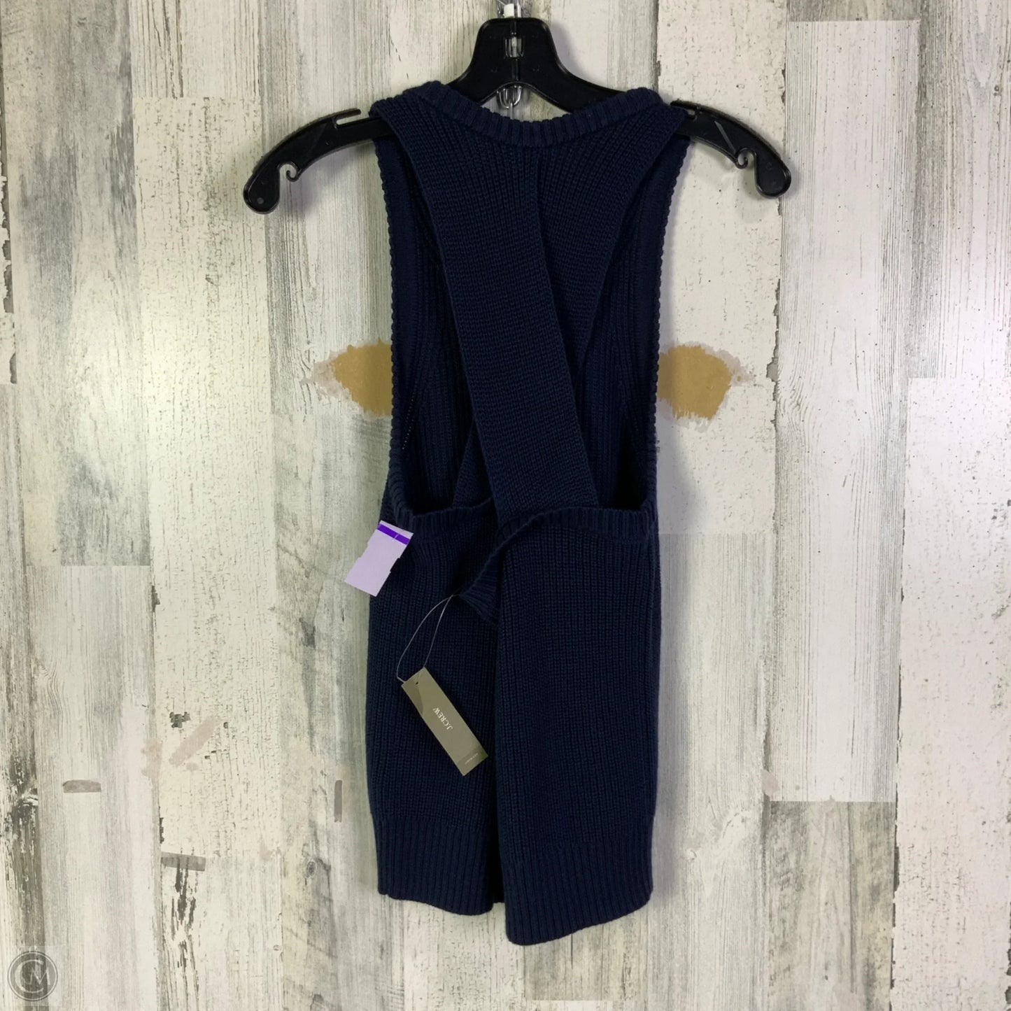 Vest Sweater By J. Crew In Navy, Size: L