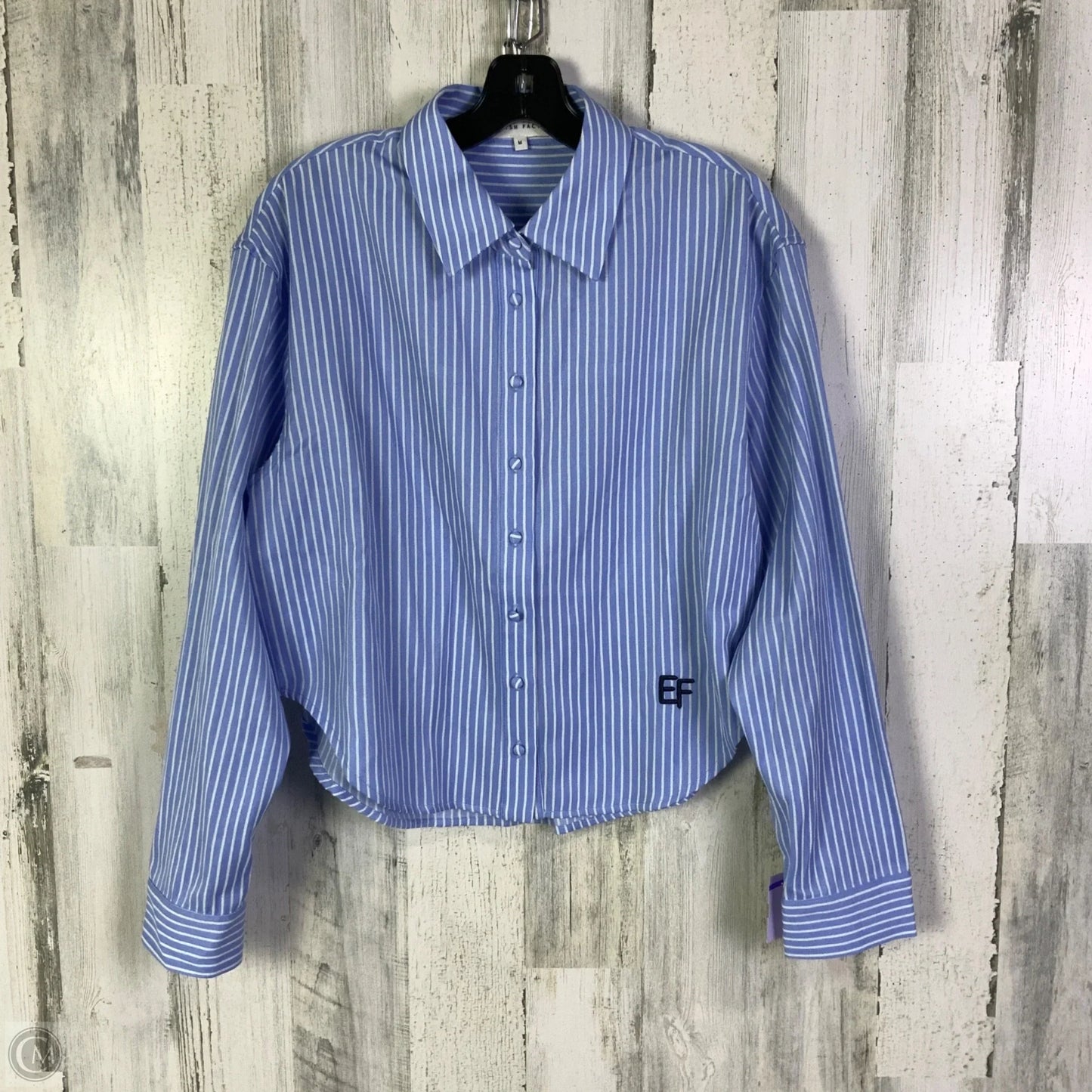 Top Long Sleeve By English Factory In Blue, Size: M