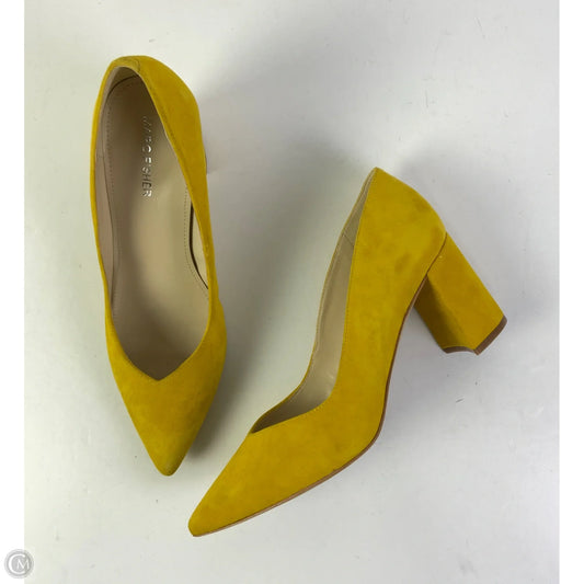 Shoes Heels Block By Marc Fisher In Yellow, Size: 10