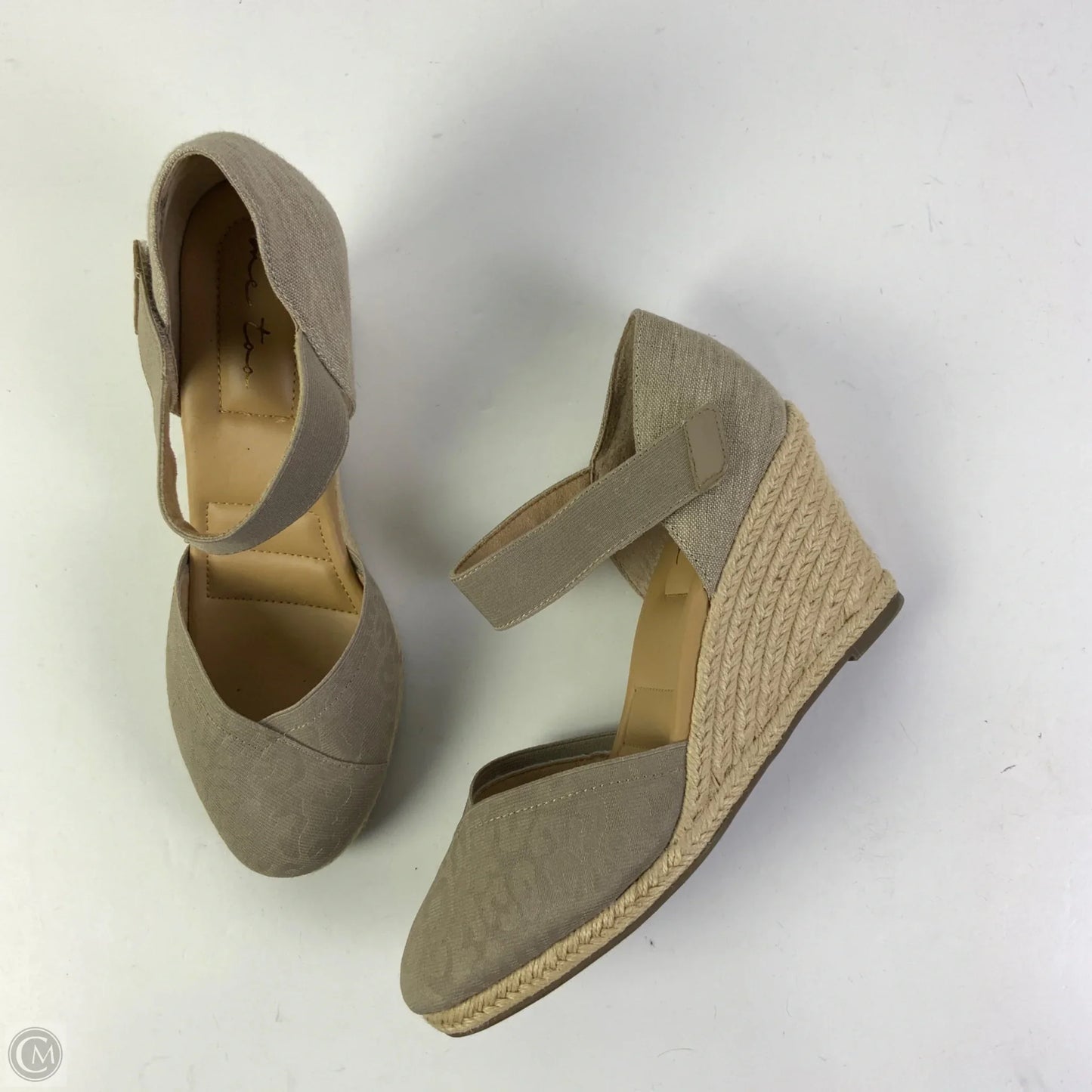 Shoes Heels Wedge By Me Too In Taupe, Size: 11