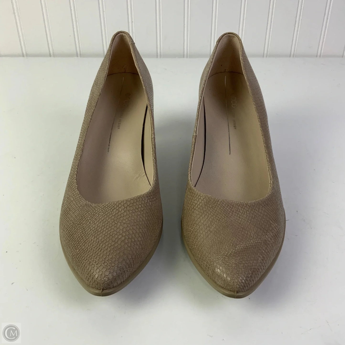 Shoes Heels Kitten By Ecco In Beige, Size: 10