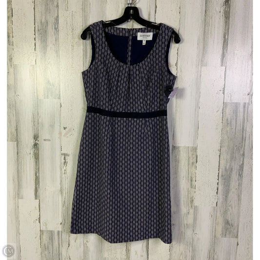 Dress Work By Elizabeth Mckay In Blue & White, Size: 6