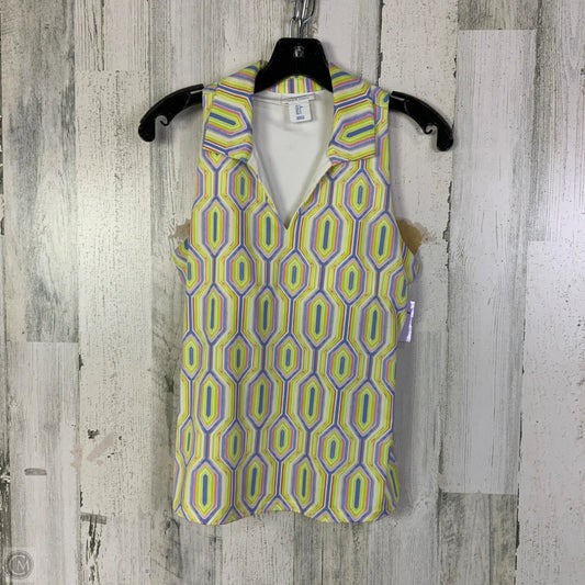 Athletic Tank Top By Sigrid Olsen In Blue & Yellow, Size: S