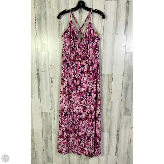 Dress Casual Maxi By Clothes Mentor In Pink & Purple, Size: Xxl