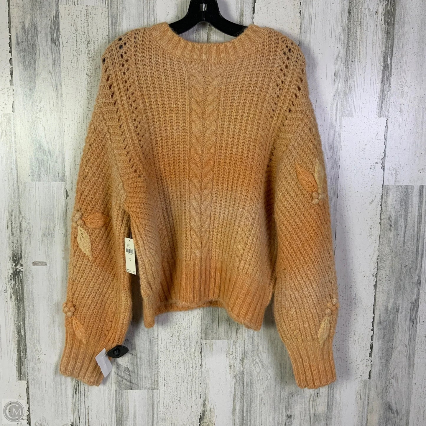 Sweater By Anthropologie In Orange, Size: M