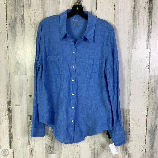 Top Long Sleeve Designer By Lilly Pulitzer In Blue, Size: L