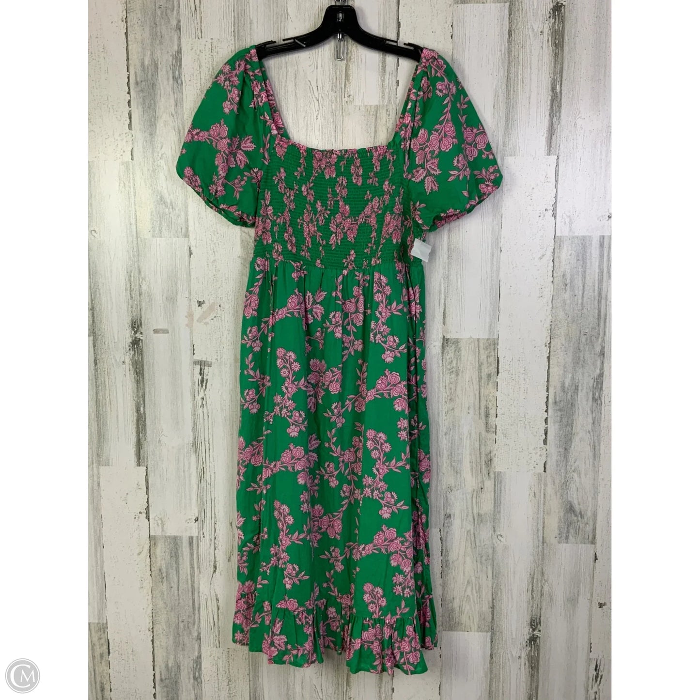 Dress Casual Midi By J. Crew In Green, Size: L