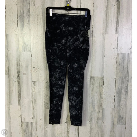 Athletic Leggings By Lululemon In Black & Grey, Size: 8