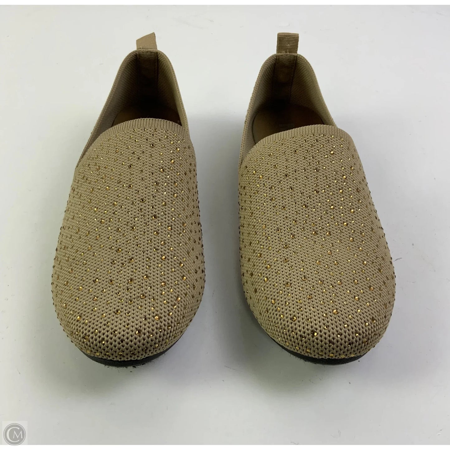 Shoes Flats By Mia In Brown & Gold, Size: 8