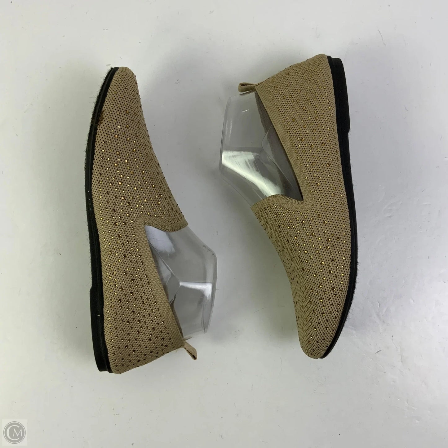 Shoes Flats By Mia In Brown & Gold, Size: 8