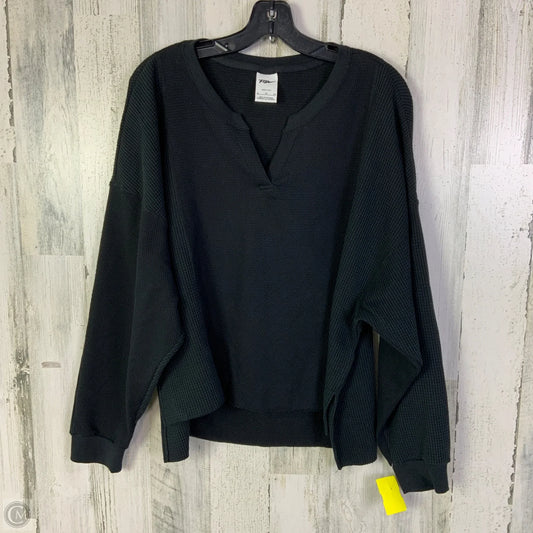 Athletic Top Long Sleeve Crewneck By Nike Apparel In Black, Size: Xl
