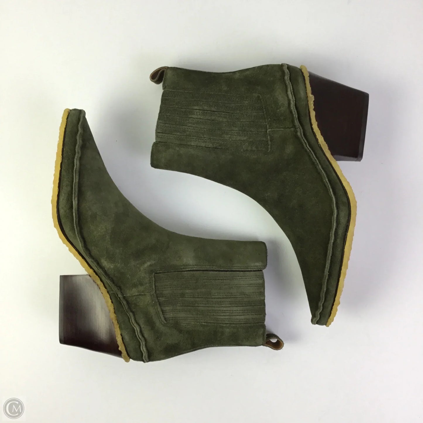 Boots Designer By Tory Burch In Green, Size: 7