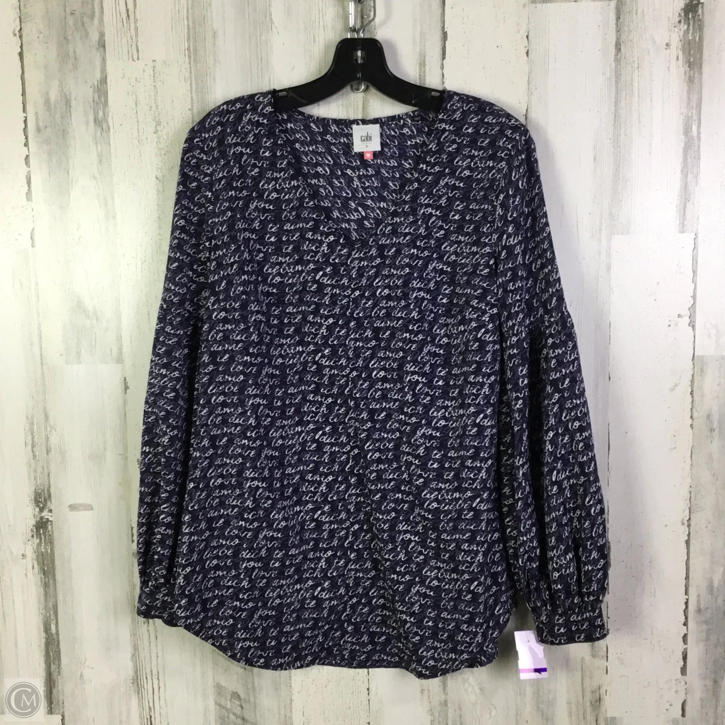 Top Long Sleeve By Cabi In Purple, Size: S