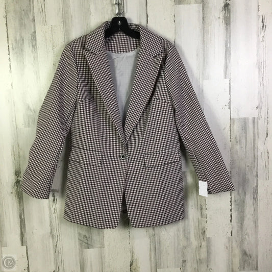 Blazer By Clothes Mentor In Black & Red, Size: M