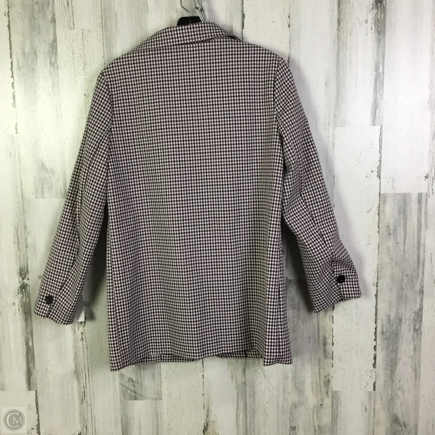 Blazer By Clothes Mentor In Black & Red, Size: M