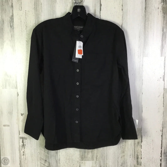 Top Long Sleeve By Banana Republic In Black, Size: Xs