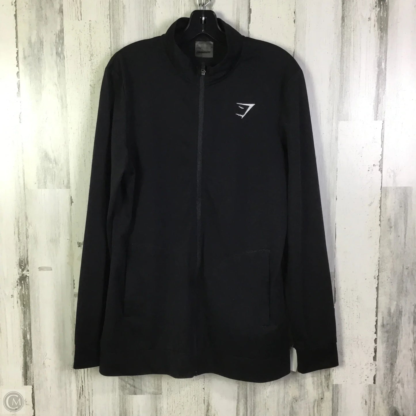 Athletic Jacket By Gym Shark In Black, Size: L