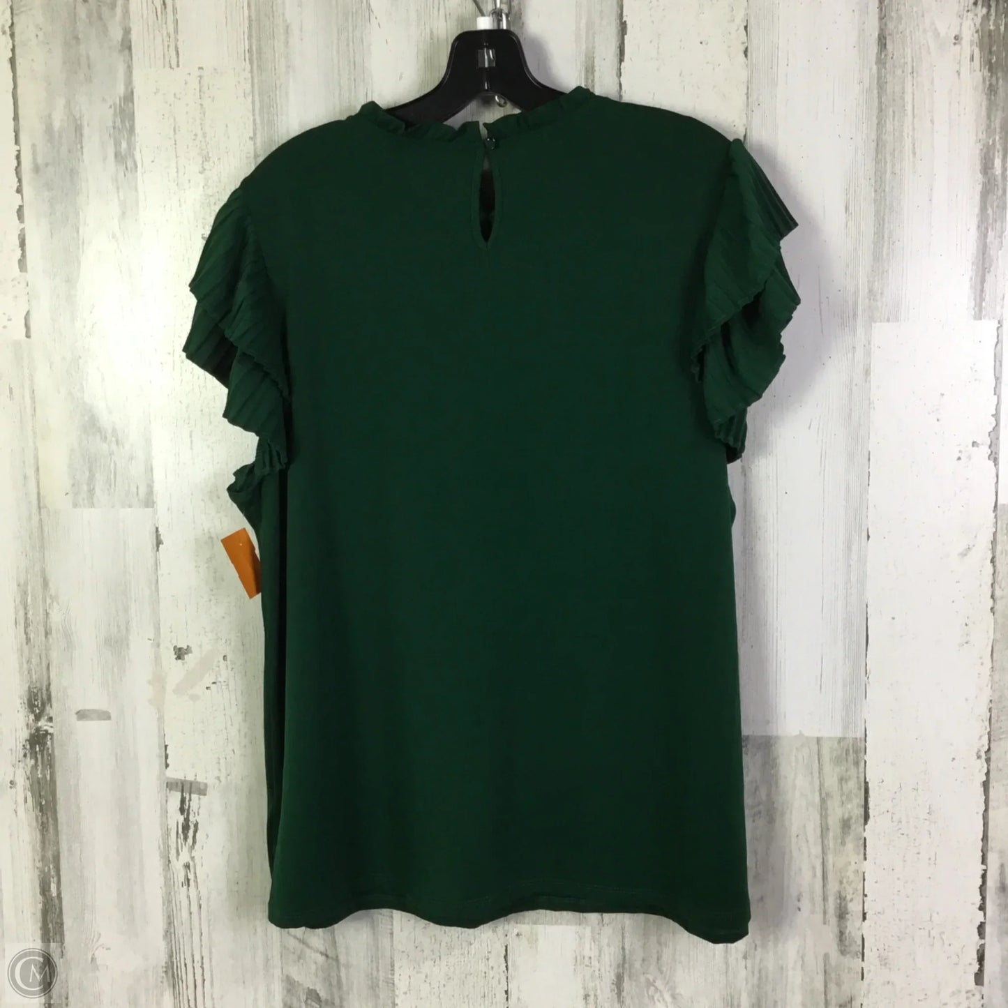 Top Short Sleeve By Adrianna Papell In Green, Size: Xl