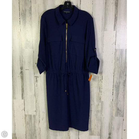 Dress Casual Short By Boston Proper In Navy, Size: Xl