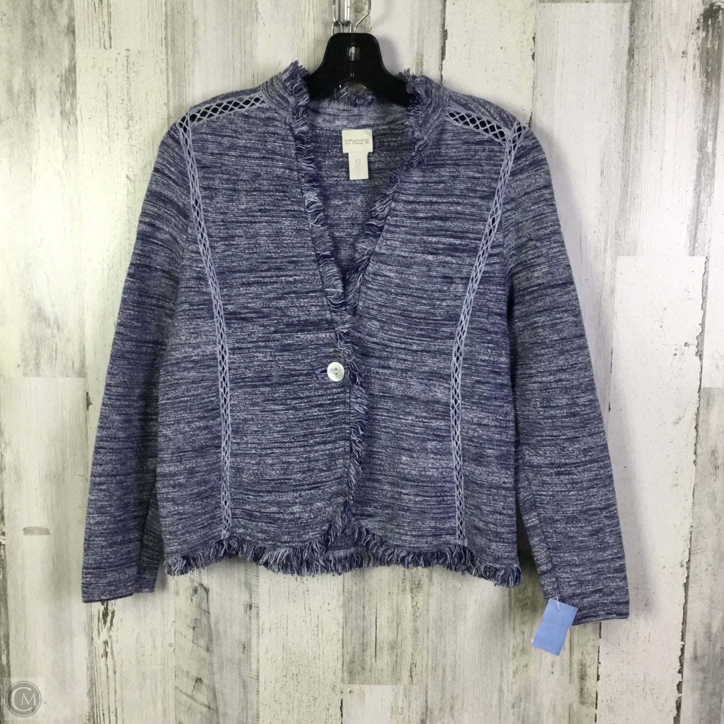 Cardigan By Chicos In Blue, Size: S