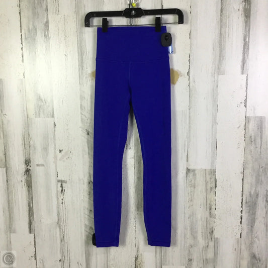 Athletic Leggings By Lululemon In Blue, Size: 4