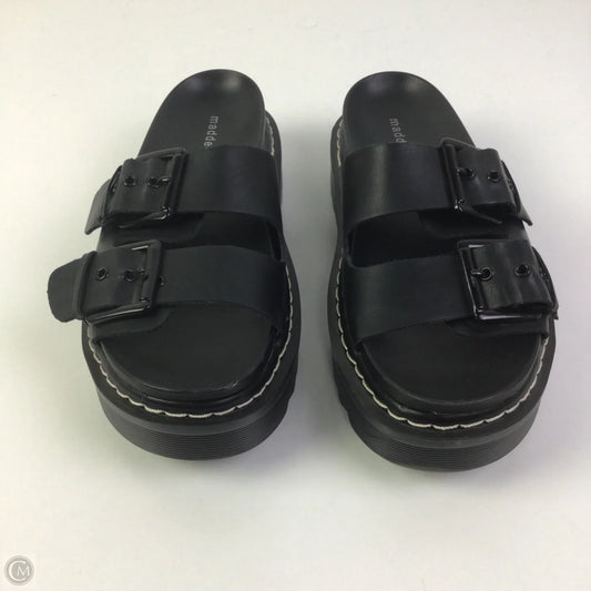 Sandals Flats By Madden Girl In Black, Size: 7.5