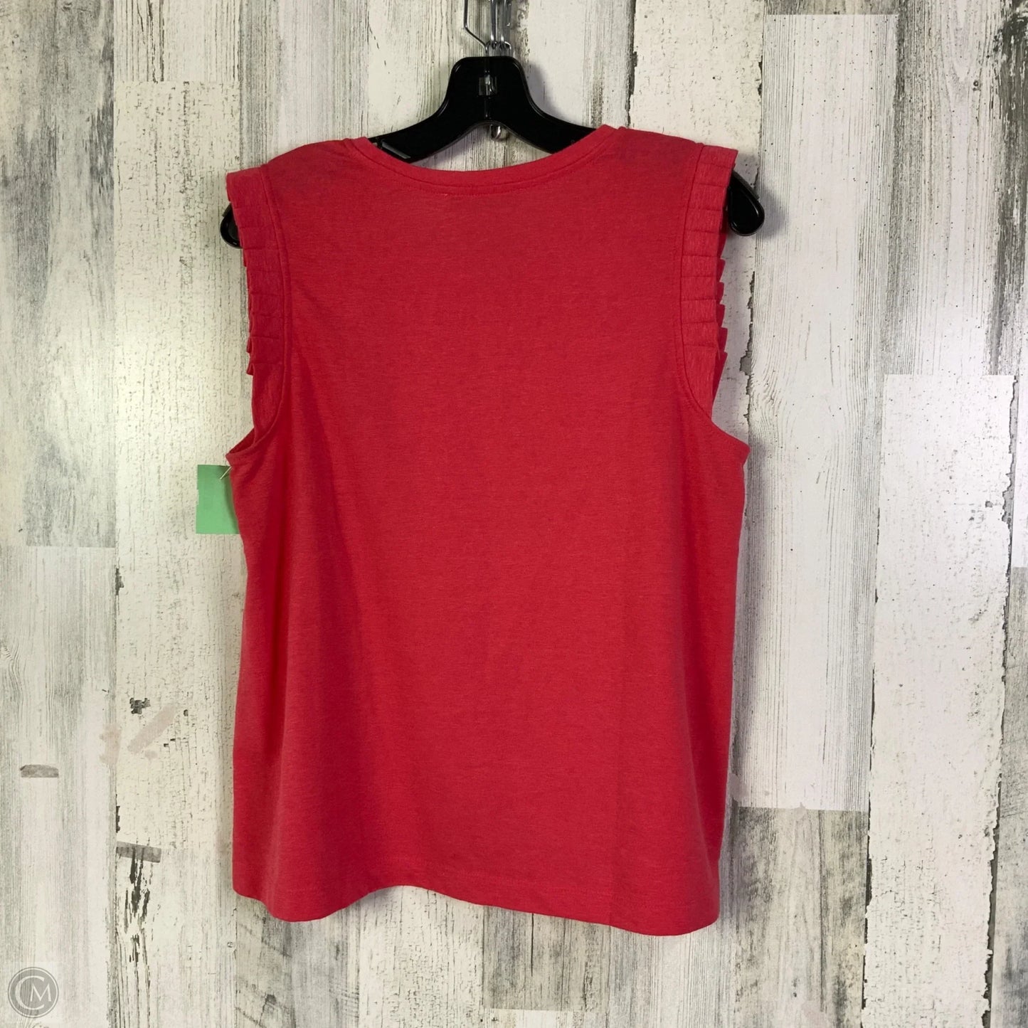 Top Sleeveless By Loft In Red, Size: L