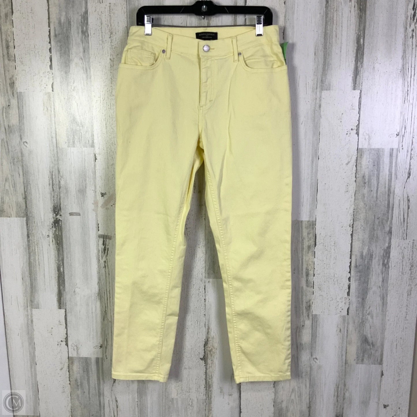 Jeans Boyfriend By Banana Republic In Yellow, Size: 8
